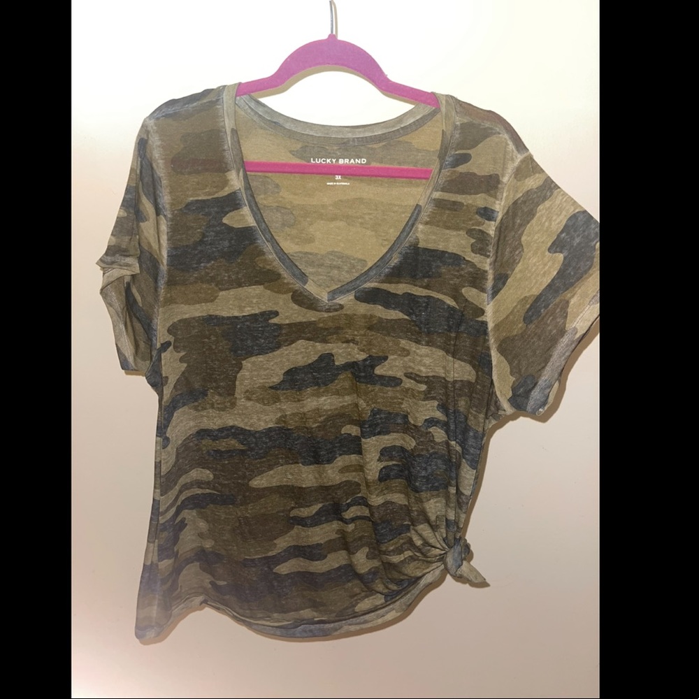 Brand: Lucky Brand, Size 3X, vneck shirt